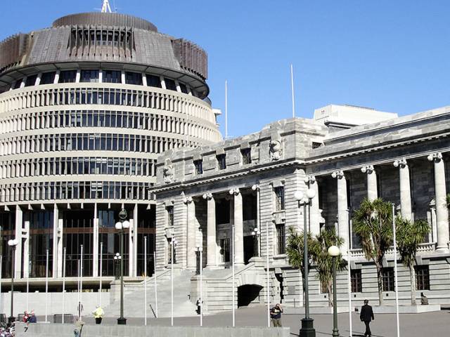 Beehive and front lawn