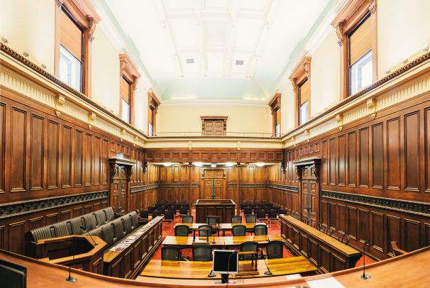 Photo of the interior of the Old High Court