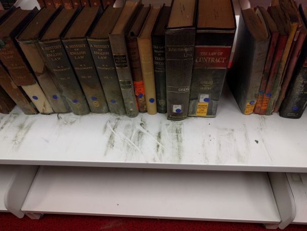 Mouldy library books