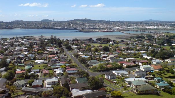 An aerial view of South Auckland